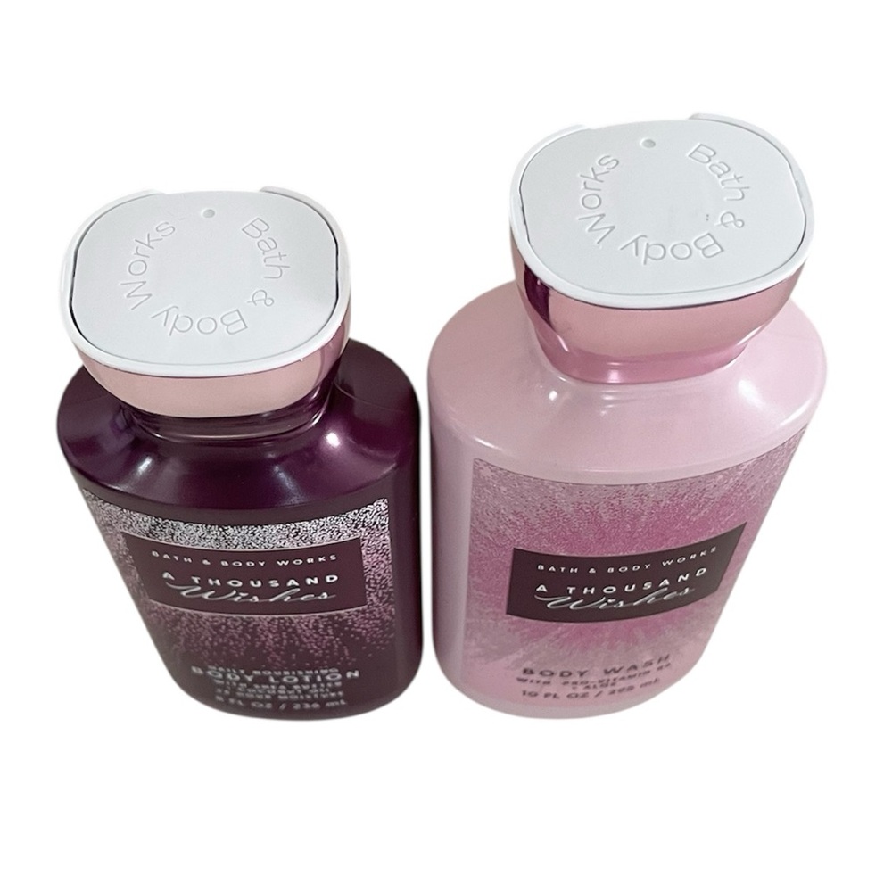 Bath & Body Works A Thousand Wishes Body Wash & Lotion Full Size Set with Tote - Picture 5 of 11